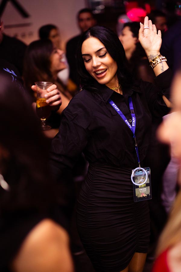 GECCE guests at the club booth
