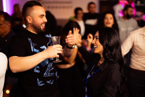 Nightclub atmosphere at a GECCE party